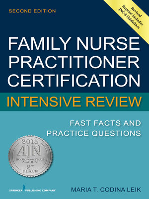 cover image of Family Nurse Practitioner Certification Intensive Review